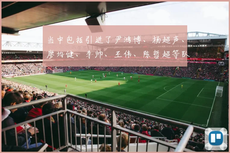 当中包括引进了尹鸿博、杨超声、廖均健、李帅、王伟、陈哲超等队员
